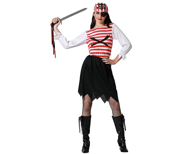 Atosa disfraz pirata bucanera mujer adulto XS