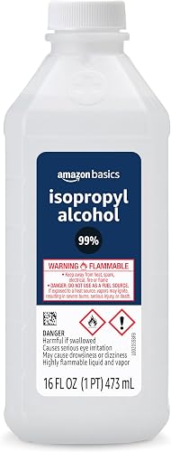 Amazon Basics 99% Isopropyl Alcohol For Technical Use, 16 Fl Oz