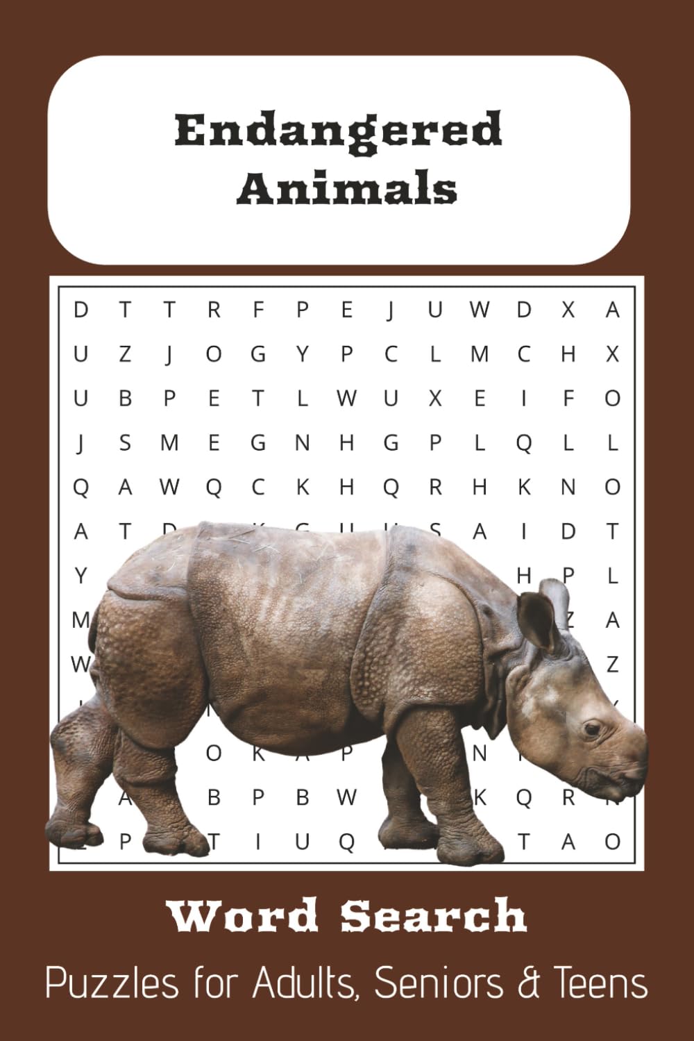 Endangered Animals Word Search Puzzle Book: Word Searches with Easy to Read Print about endangered mammals, birds , reptiles and More | 6x9 inches, ... Gift for Vacations, Holidays, and Pastime
