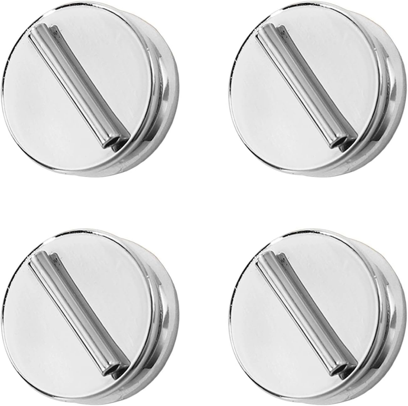 Magnetic Pin Backs 4 Pieces Reusable Seamless Flat Top