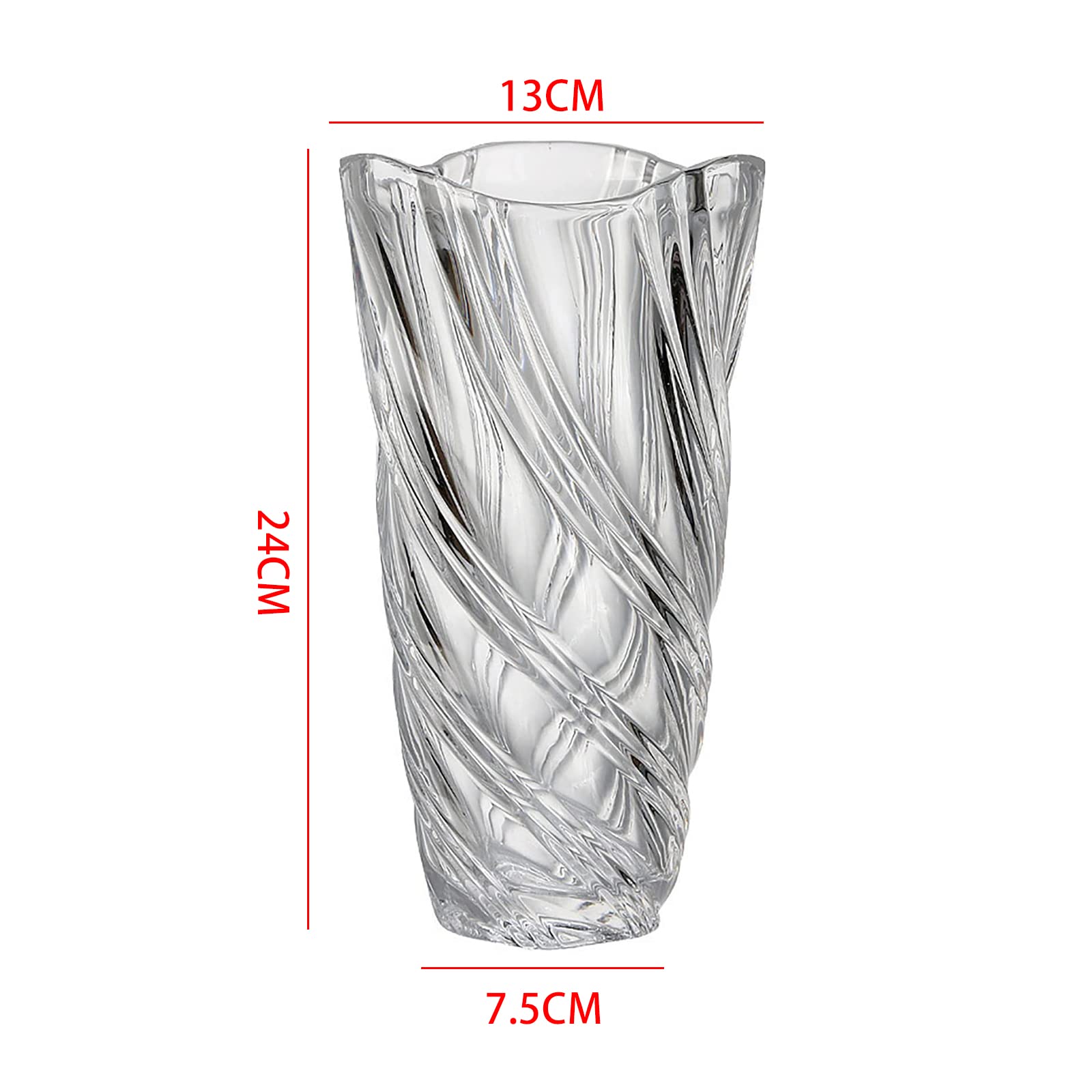 Szklany wazon na kwiaty, nowoczesny minimalistyczny wazon Nordic Glass Floral ręcznie wykonany aranżacja kwiatowa dekoracja hydroponiczna ozdoba do domu, na stół jadalny, prezent na wesele