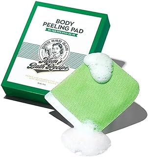 ليفة تقشير الجسم الكوري من مومز باث ريسيبي، للتنظيف العميق وتقشير البشرة، باللون الأخضر، 25 مل