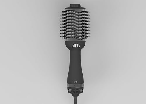 Miniatura 9 de AINA Cepillo de aire caliente, cepillo secador  Volumizador de titanio 2 en 1 de 2.362 in, 3 ajustes de calor  Flujo de aire ventilado de 360