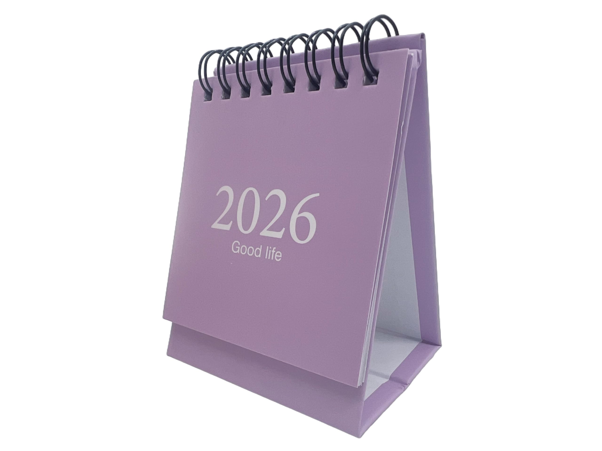 Mini Bureau Kalender 2026-2027 Zwart - 19 Maanden Staand Met Sticker, Jan 2026 T/m Juli 2027
