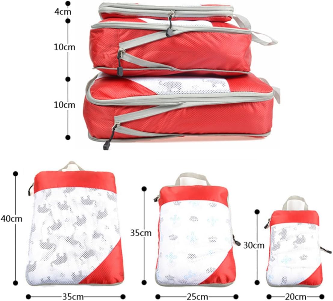 Travel Storage Bags Luggage Organizer Pouch Set Waterproof Cloth 3pcs image 2