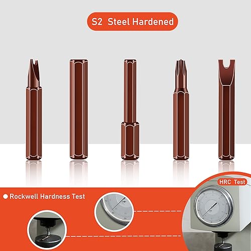 Miniatura 6 de VINCA PSDA-01 Kit de destornilladores de precisión 63 en 1 con 57 puntas, kit de herramientas de reparación electrónica de controlador magnético