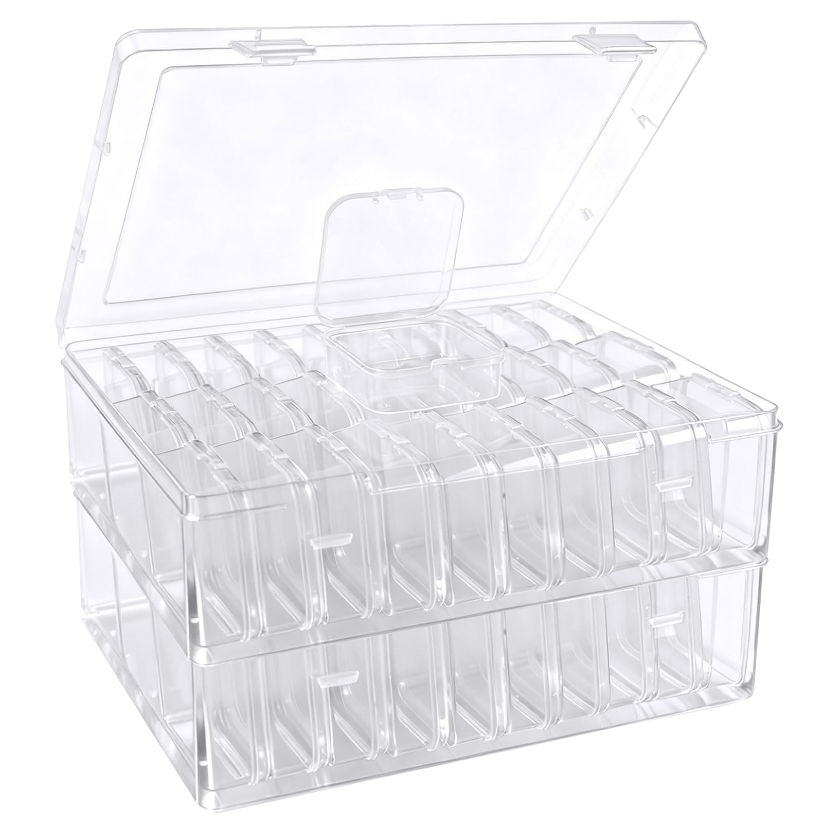 Photo 1 of Btnoro Bead Organizer Box with 60 Mini Containers
