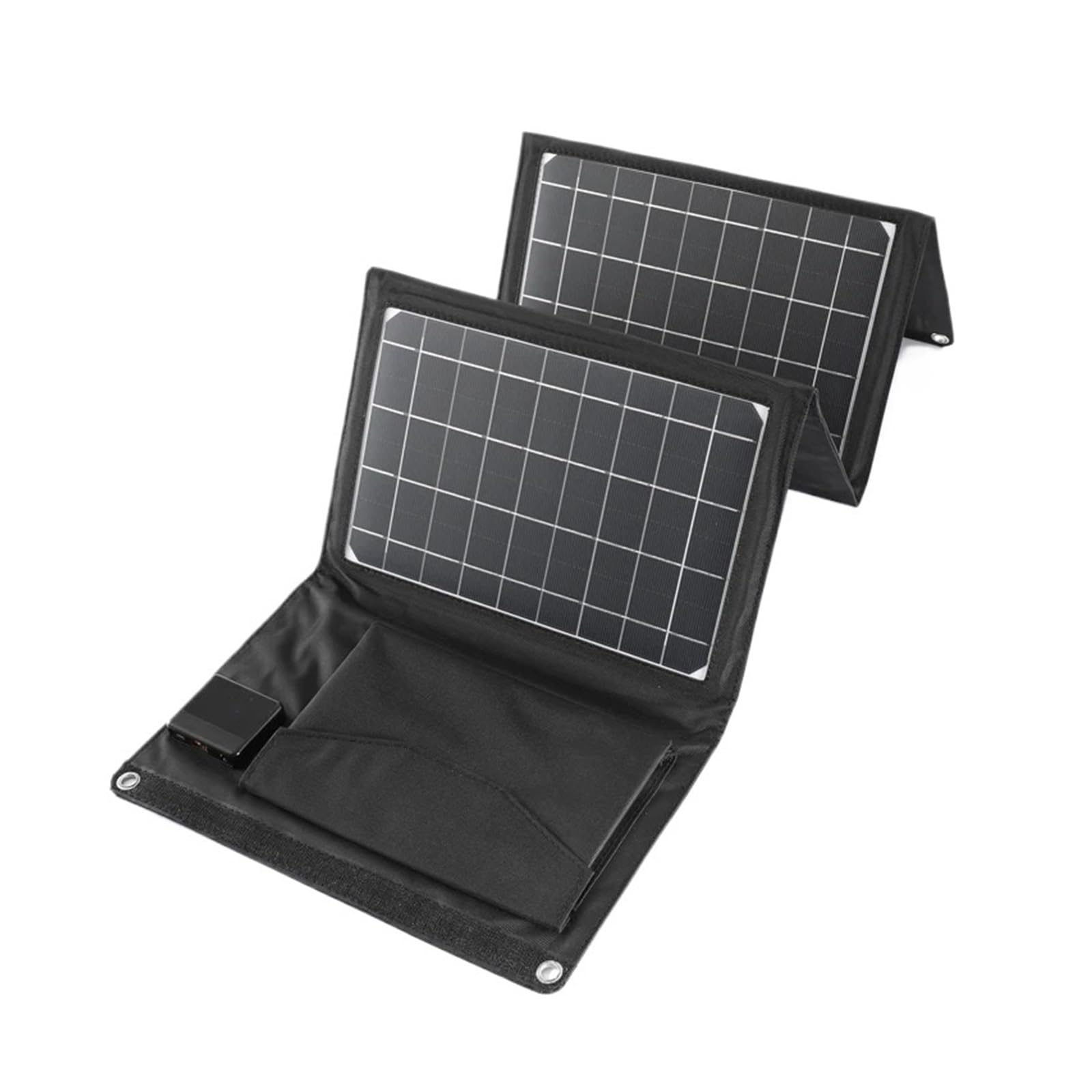 Panel Solar plegable de 100W, bolsa plegable portátil, carga rápida, cargador Solar USB de 5V, banco de energía móvil for teléfono al aire libre y Camping(A)
