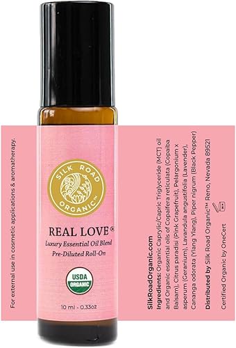 Miniatura 6 de Silk Road Organic - Aceite esencial orgánico de amor real, mezcla de corazón amoroso, 100% puro, certificado por USDA, Find Joy & Follow Your Heart