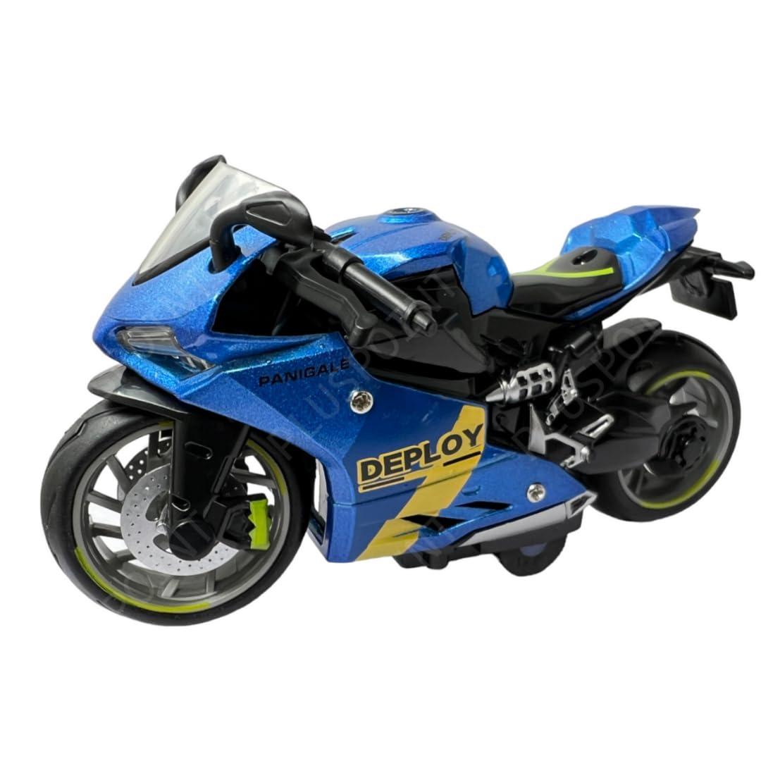PLUSPOINT Diecast H2R Motorcycle Toy Bike 1:10 Scale Model Vehicles Alloy Simulation Super Bike Also for Car Dashboard Adult Alloy Motorbike Toy Simulation Model Vehicle Toy Street Machine Kids Gift — Amazon image 12