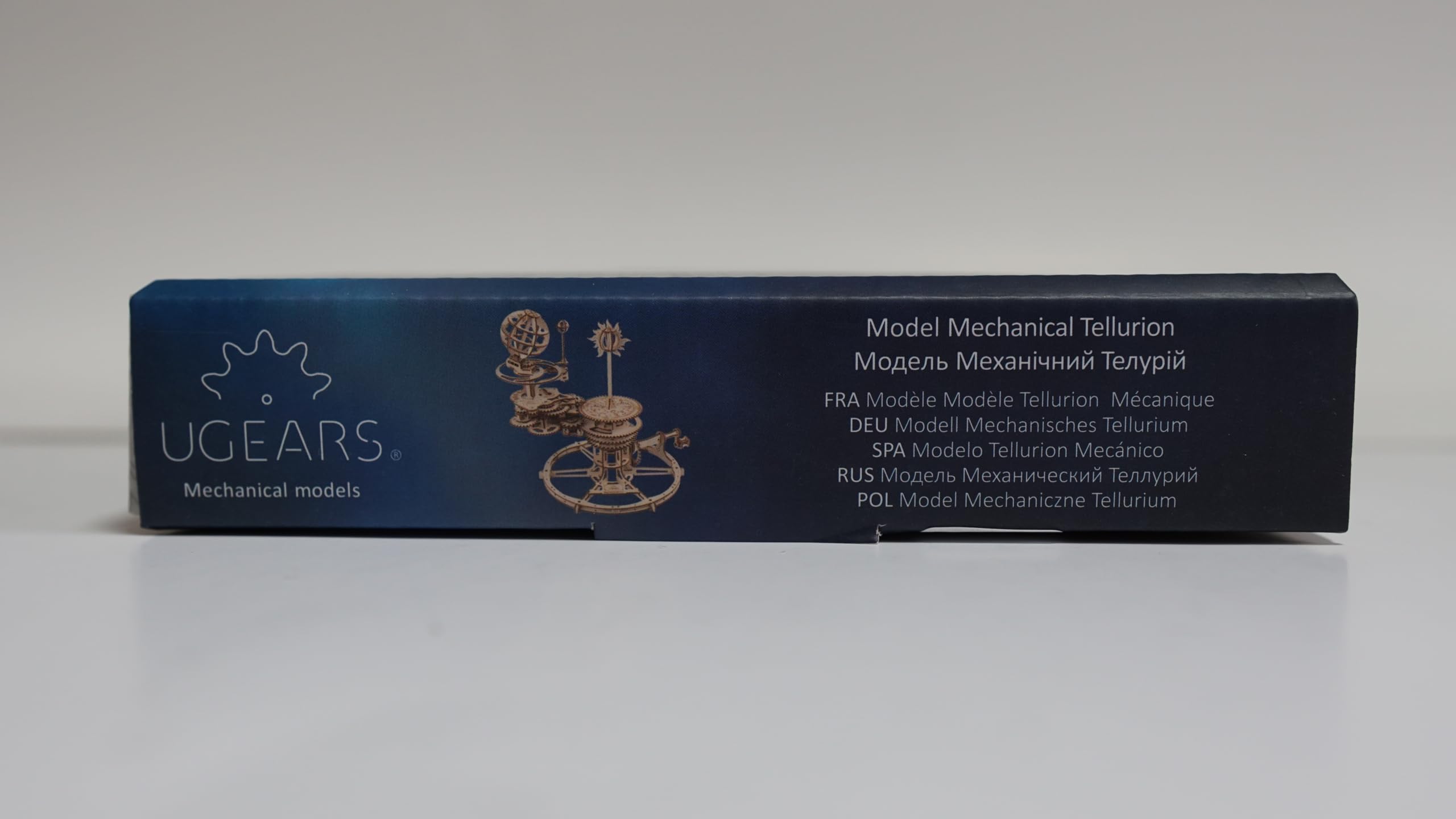 UGEARS Mechanisches Tellurion 3D-Puzzle – Vatertagsgeschenk, ERD- und Mond-Puzzle, 3D-Holzpuzzle für Erwachsene – Modellbausätze für Erwachsene zum Bauen – pädagogischer Sonnensystem DIY-Planetarium