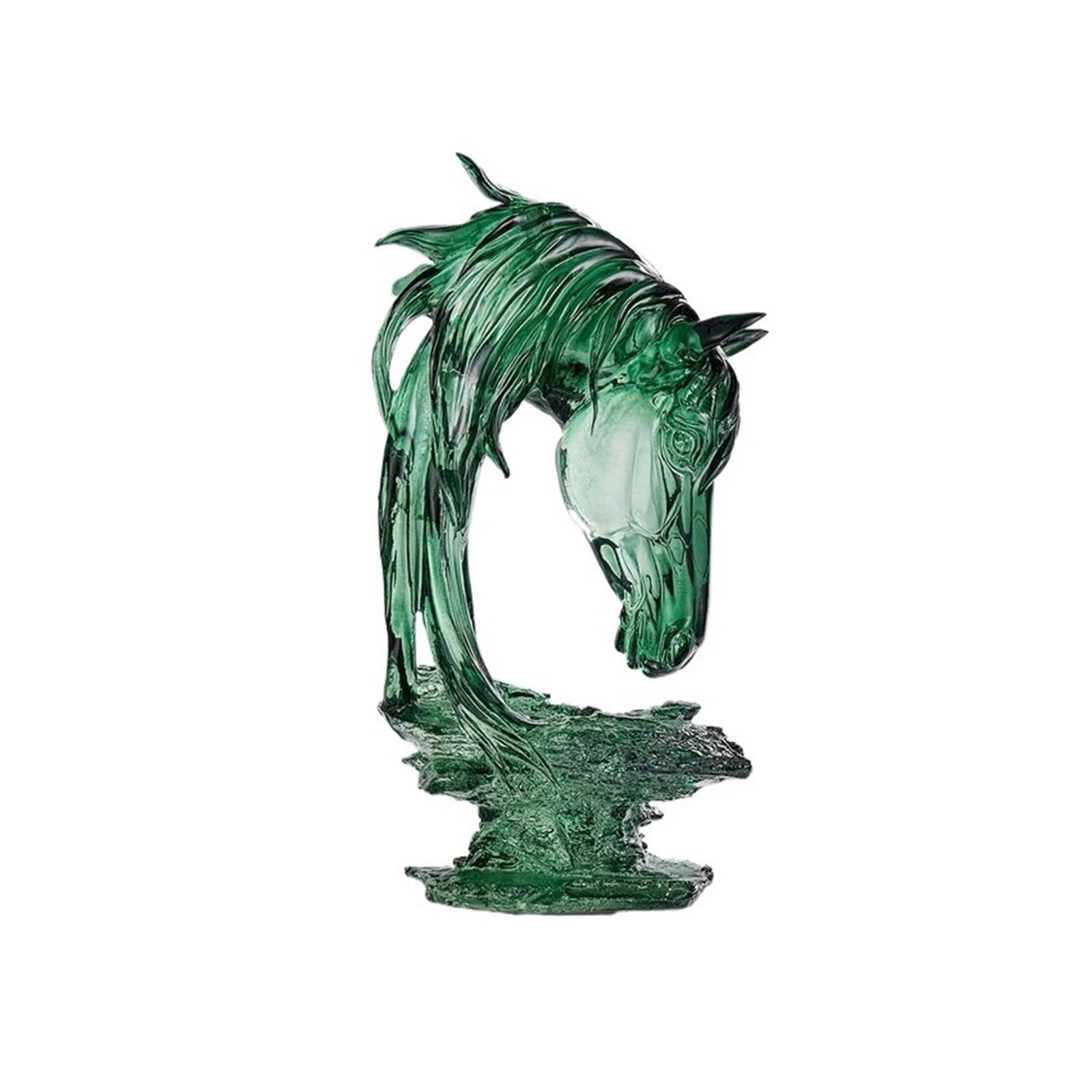 QINGGANG-0224 Desktop Decorations Exquisite Horse Sculpture Ornaments for Living Room/entrance Hall Decoration Opening/housewarming Gifts