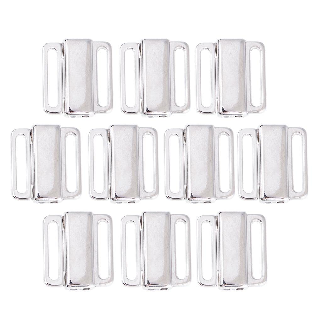 CALANDIS 10 Sets Bikini Clips Hook & Snap Metal S Bra Fastener Swimwear 12Mm | Zippers | Closures & Connectors | Sewing | Crafts