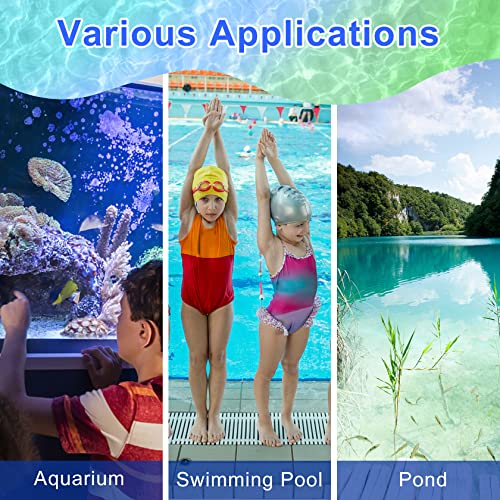 Umlecoa 7 In 1 Aquarium Test Kit For Freshwater And Saltwater - 125 Aquarium Test Strips With Test Tube & Thermometer - Fast & Accurate Water Testing Strips For Aquarium/Pond/Pool #TOP5