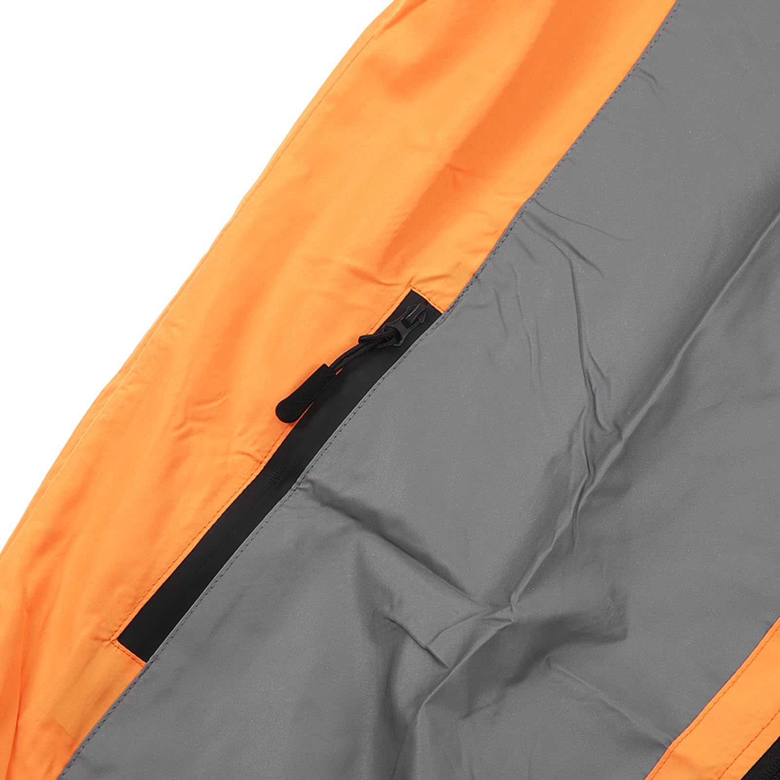 Fockety Chaqueta de Ciclismo para Hombre, Cortavientos Transpirable con Rayas Reflectantes para Hombre, Bolsillos Laterales Delgados y Ligeros para Acampar