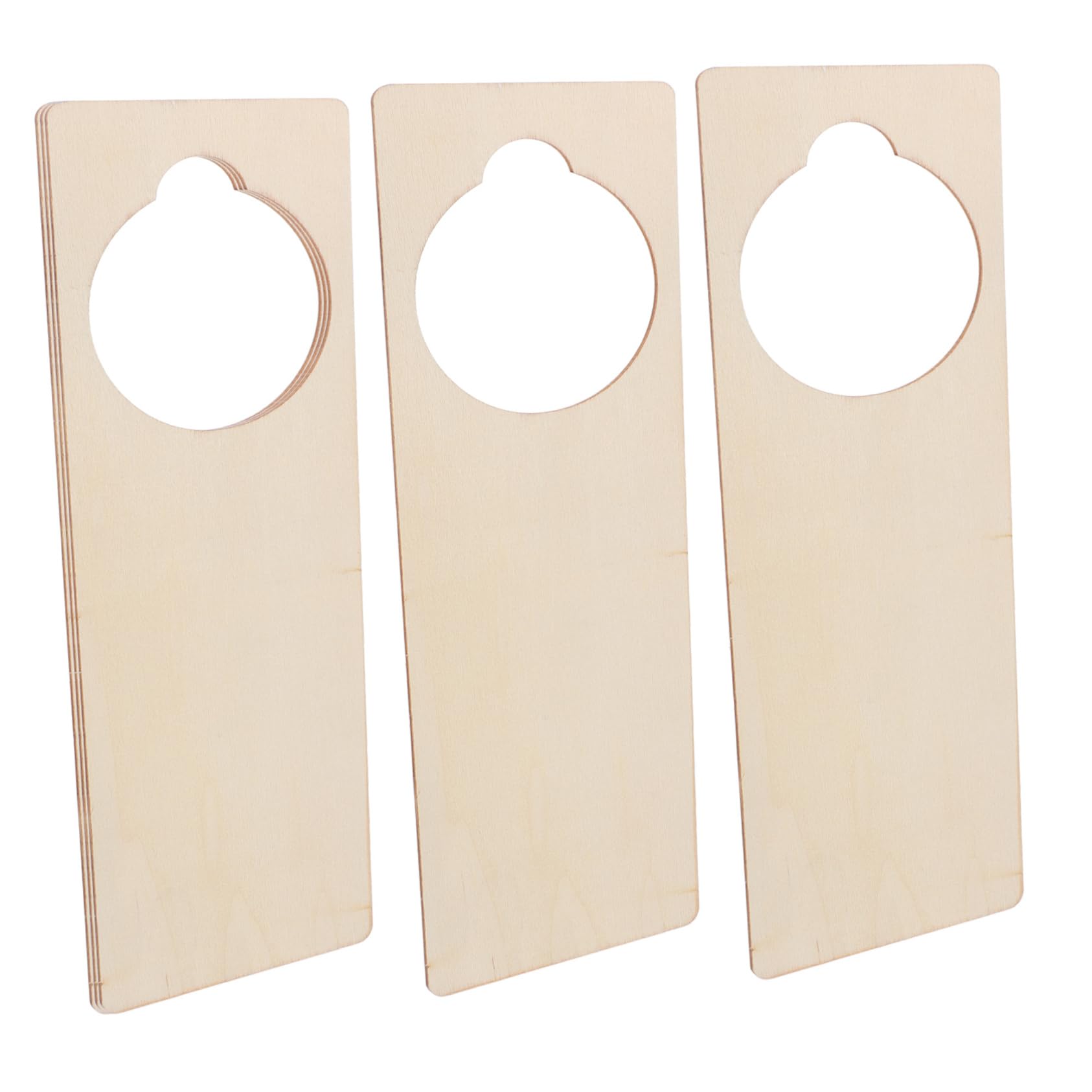 VILLCASE Blank Door Hangers Tags 5pcs Sublimation Door Hanger Blanks for DIY Decor