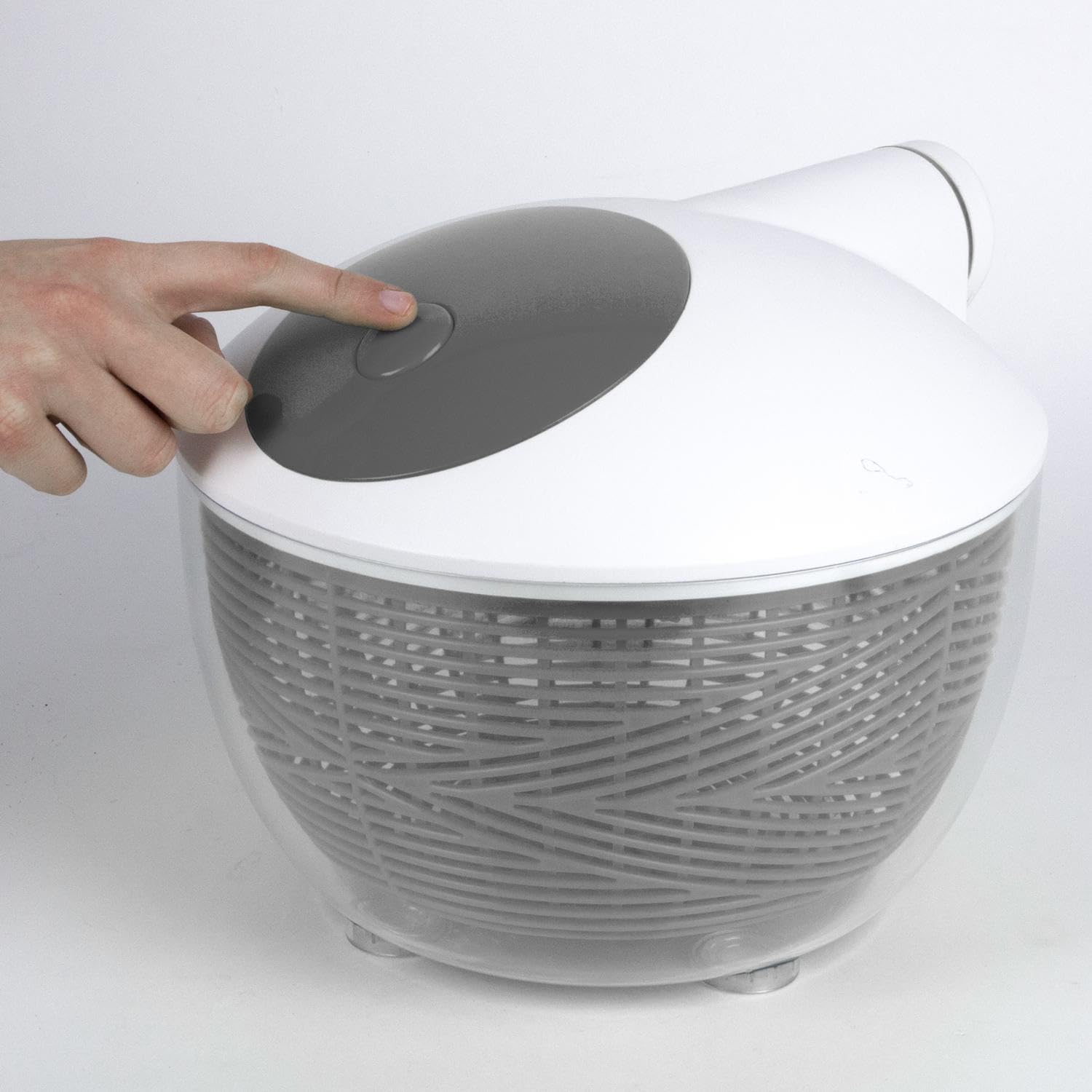 Macchina centrifuga Insalata Manuale Pratica Grigio