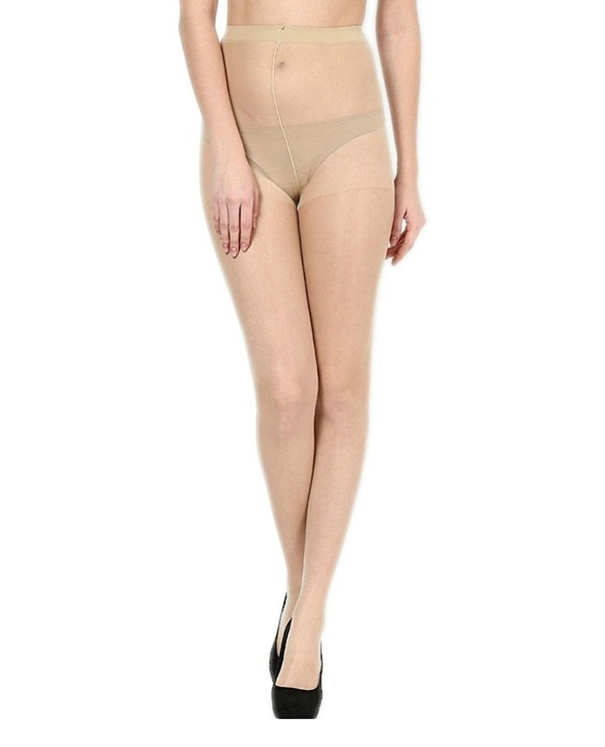 Coston Women’s 15 Den Ultra Sheer Control Top Shaping Pantyhose Tights (Pack of 1), Beige-image-24