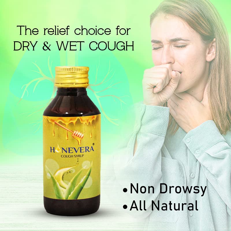 Dry cough, wet cough and honey for sore throat, Ayurvedic cough syrup. 100 ml pack of 2 Dry cough, wet cough and honey for sore throat, Ayurvedic cough syrup. 100 ml pack of 2