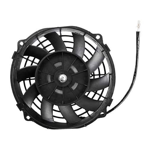 Miniatura 9 de OHOB-COOL Ventilador eléctrico universal de 10 pulgadas para radiador automotriz de 10 pulgadas, ventiladores delgados de 12 V, Push Pull Wide