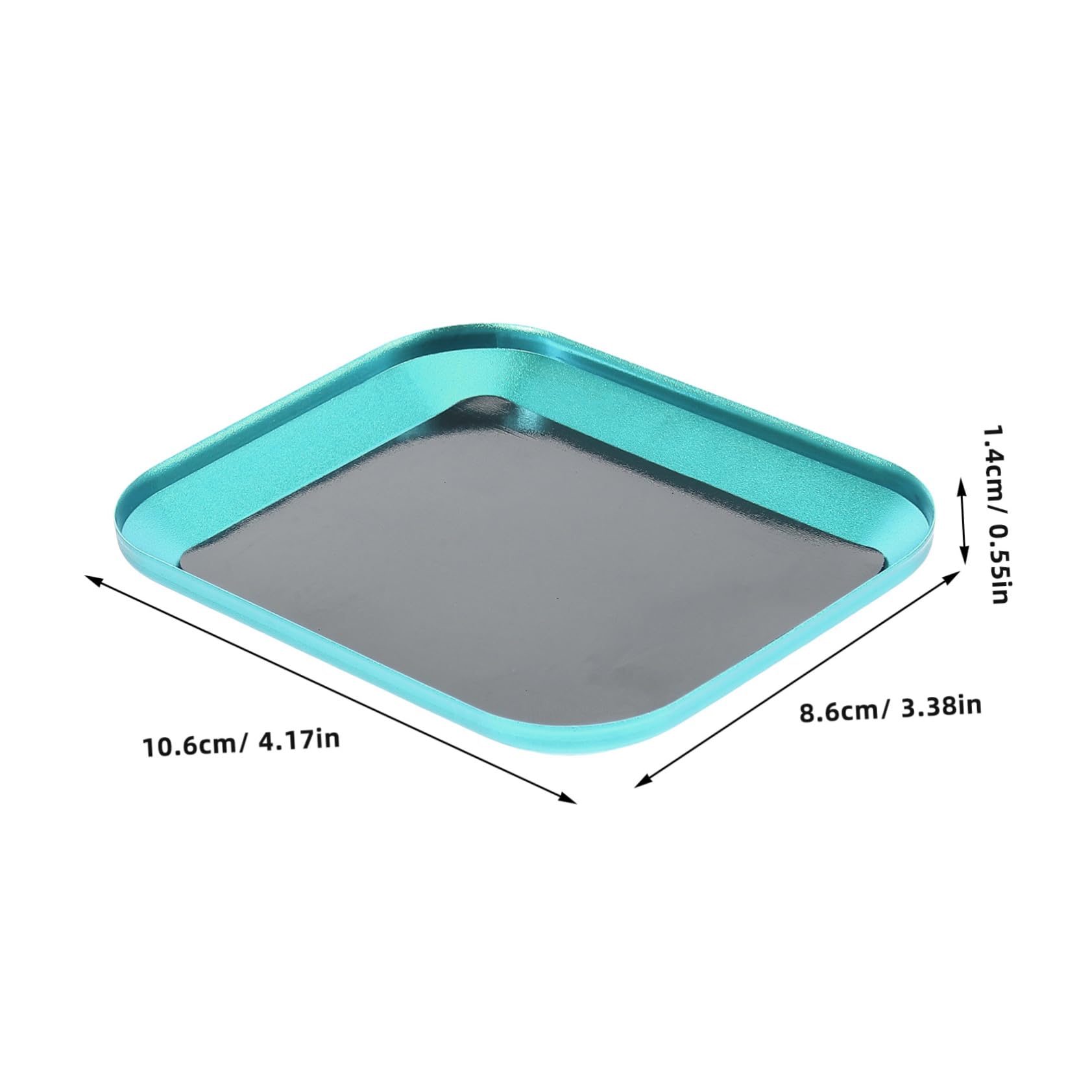 FOYTOKI Aluminum Alloy Magnetic Tray for Tools and Small Parts Versatile Organizer for Screws Nuts and Bolts for Home Garage Workshop and Craft