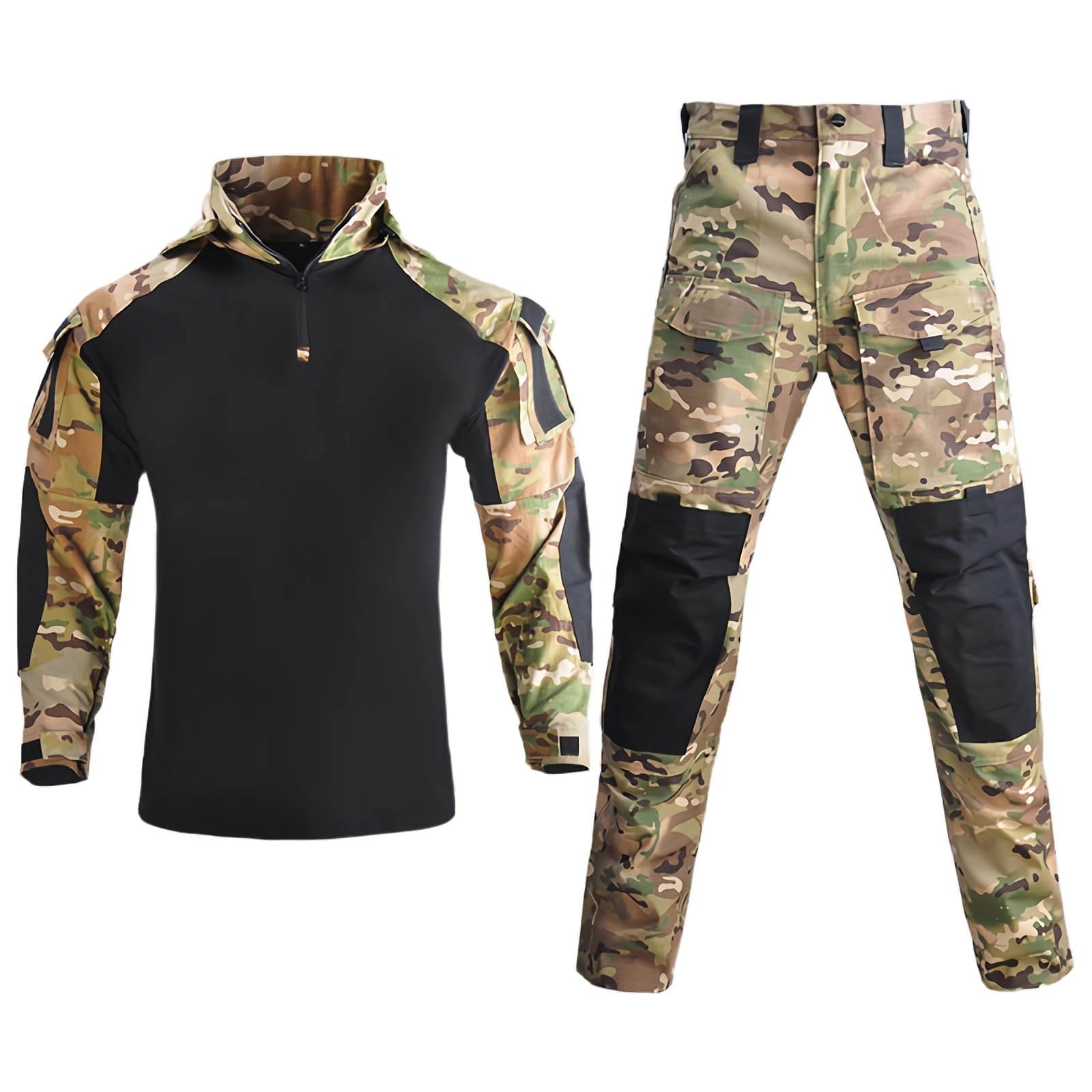 Militärisches Taktisches Bekleidungsset für Herren: Kampfanzug, Paintball- und Airsoftbekleidung, Hemd und BDU-Hose, Jagdbekleidung