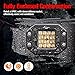 MICTUNING Quad-Row Led Pods, 2Pcs 5 inch Flush Mount Led Light Bar, Spot Beam Off Road Backup Driving Lights Fog Lamp Compatible with Jxxp Bumper ATV UTV SUV Truck Boat