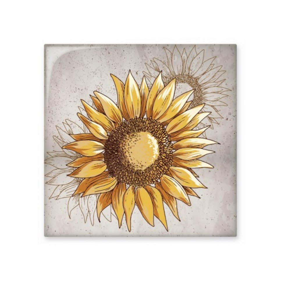 Tournesol céramique petite taille pour décorer un rebord de fenêtre