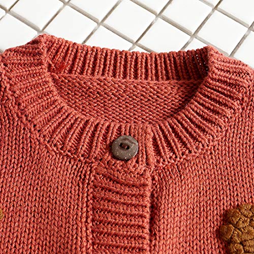 Image of Simplee kids Baby Girl Thin Sweater Solid White Pink Cardigans for Toddler 0-3Years