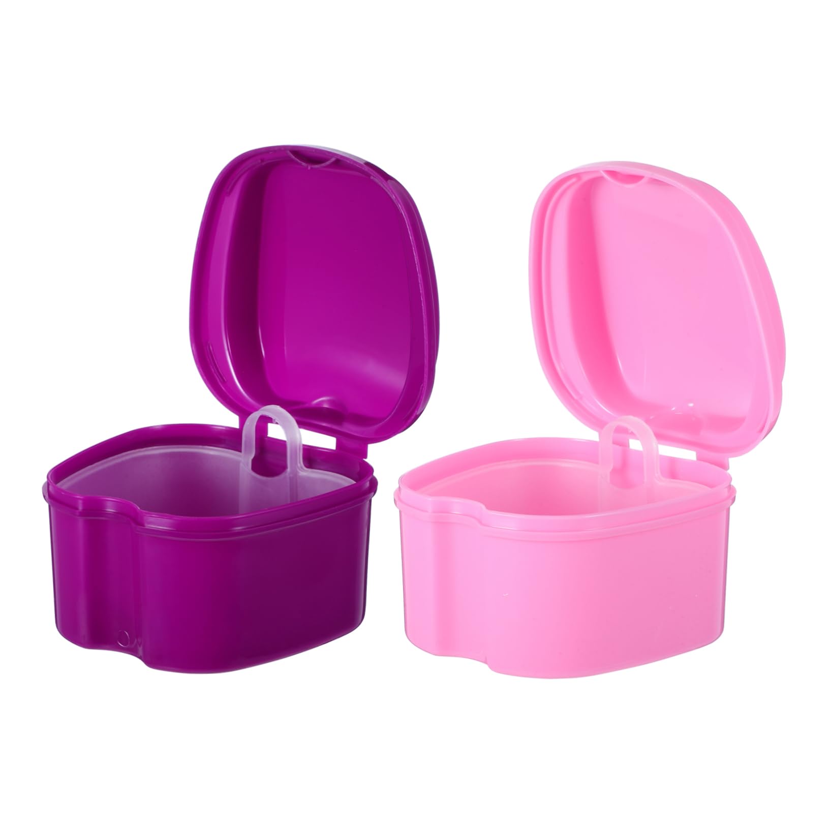 BCOATH Portable Storage Case with Filter Layer Travel Friendly Bath Box for Fresh Dentures Sturdy Design Prevents Smells
