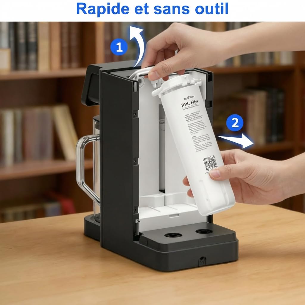 Ecoviva MATE 5 - RO filtres de rechange RO, pour système d'osmose inverse UV MATE 5 - Filtre à eau potable