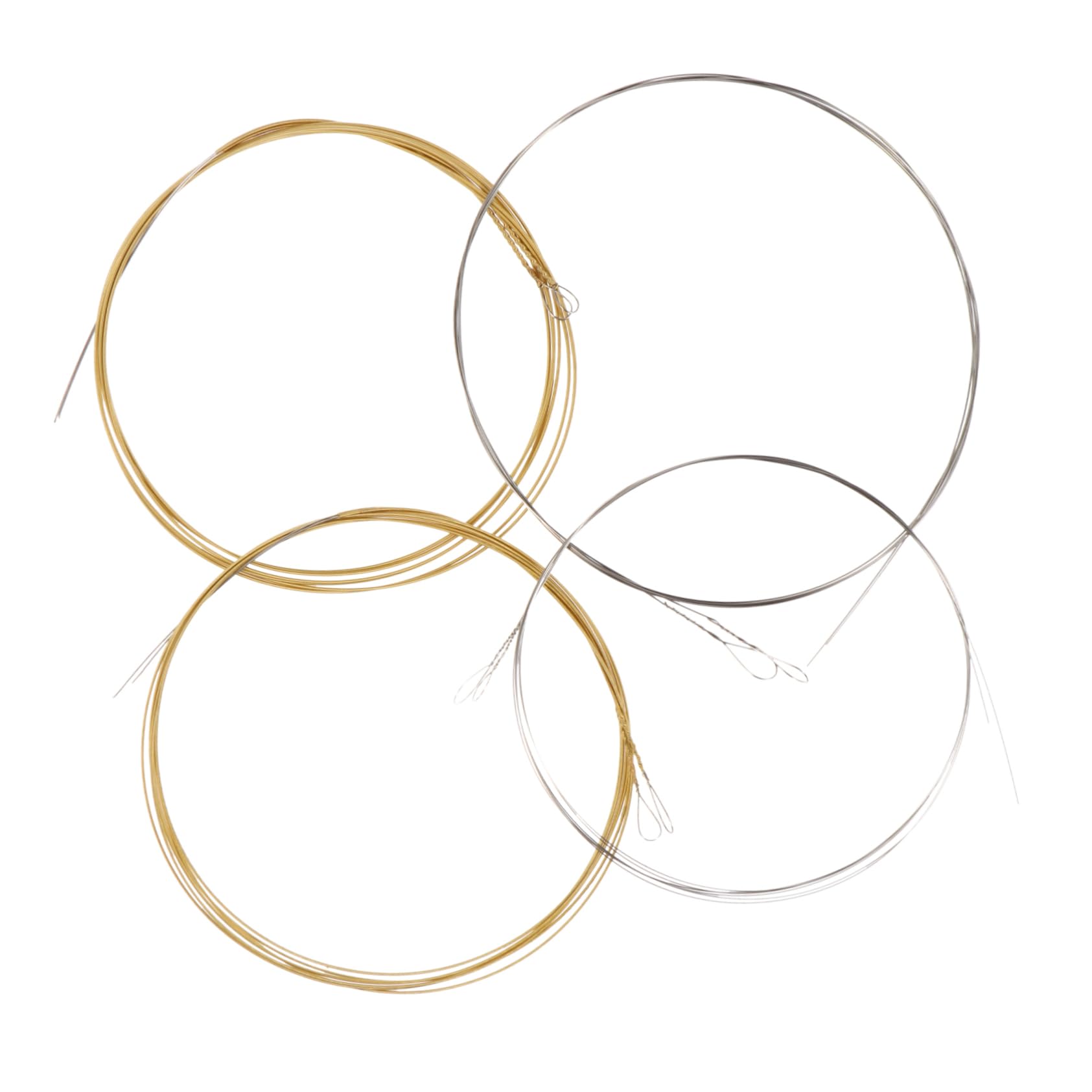 ULDIGI 4pcs Mandolin Strings Stainless Steel Replaceable String Set Easy to Change Rich Sound Material