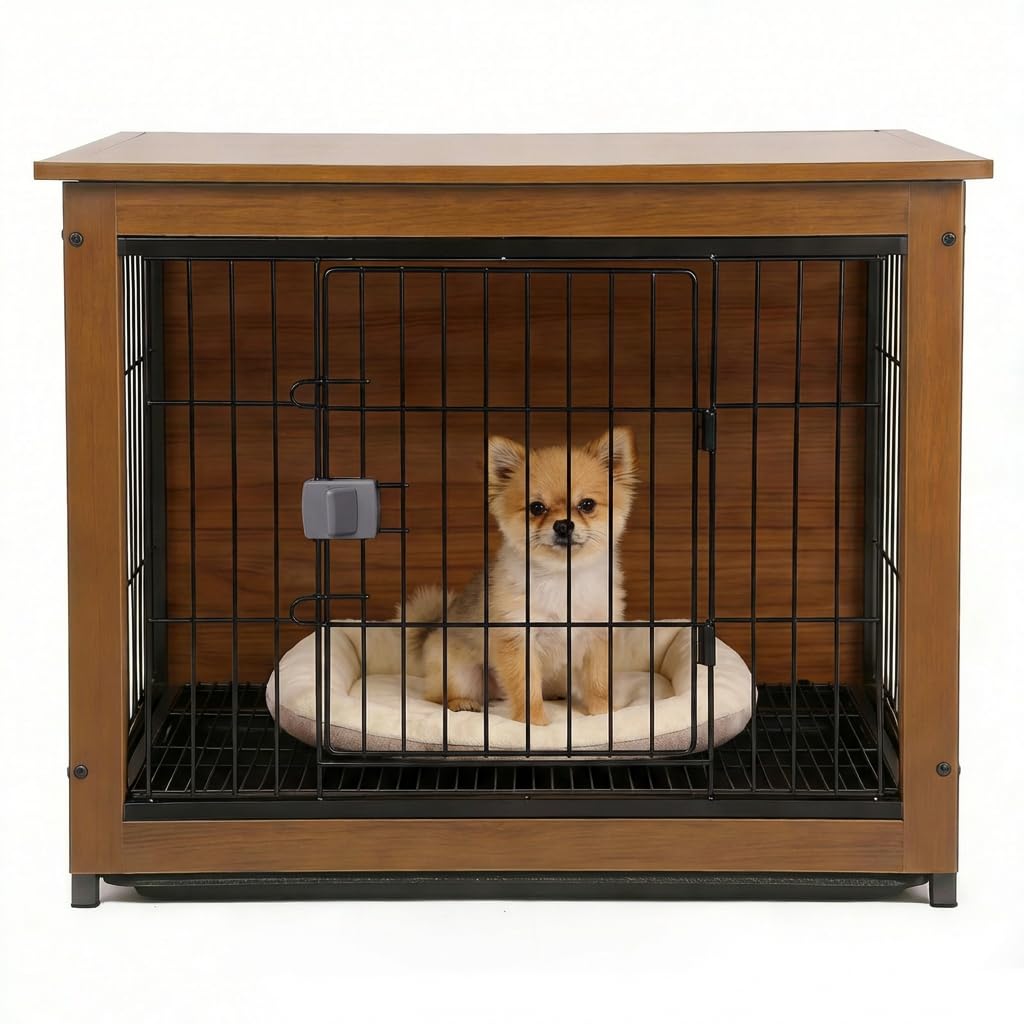 Amazon.co.jp: 良木工房(YOSHIKI) 木製 犬 ケージ ペットゲージ 犬用