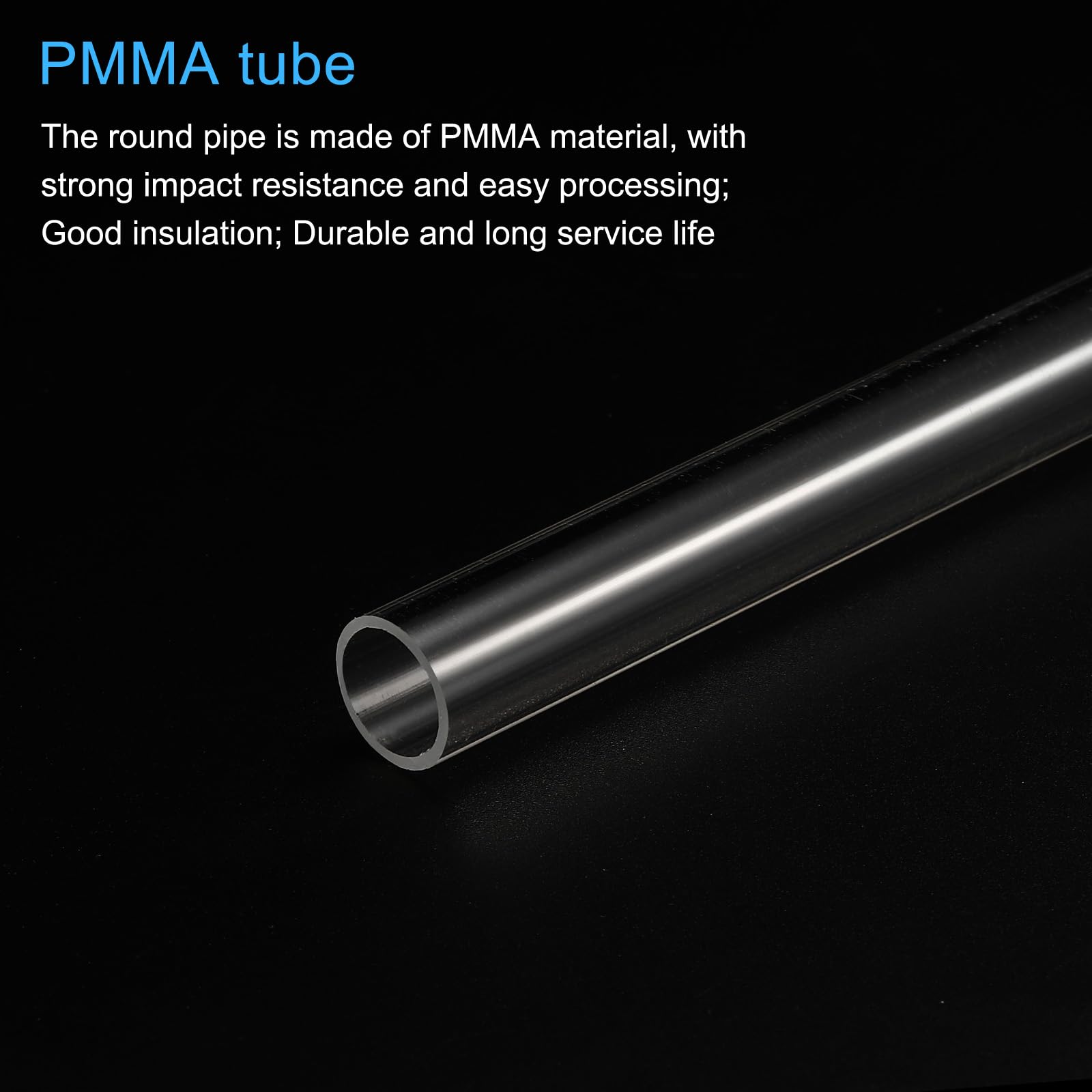 Tube Acrylique 155x160x14 Mm - Pour Lampes, Lanternes, Ou Systèmes DIY !