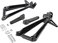 Vista 6 de Green-L Estriberas de pasajeros de motocicleta con soporte para Yamaha YZFR3 2015-2025 MT03 2016-2025