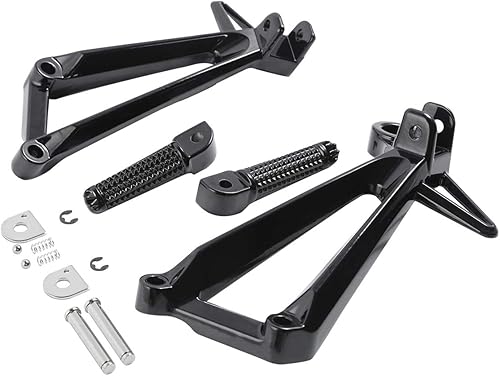 Miniatura 6 de Green-L Estriberas de pasajeros de motocicleta con soporte para Yamaha YZFR3 2015-2025 MT03 2016-2025