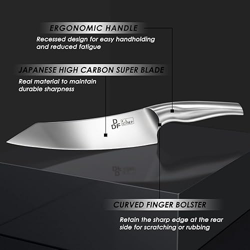 Miniatura 3 de DDF iohEF Juego de cuchillos de cocina de 16 piezas con Block & DDF iohEF 6 cuchillos de carne, juego de cuchillos de chef ultra afilados con