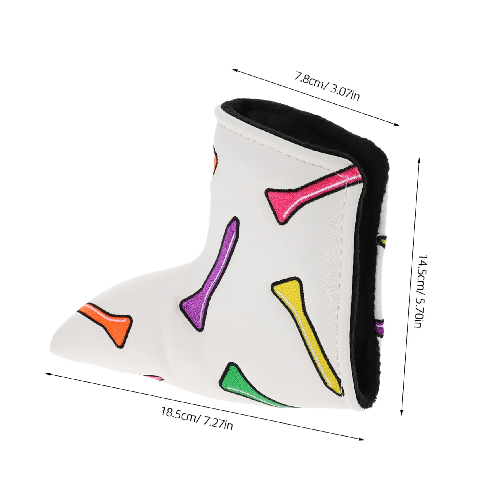 SUPVOX Funda para Putter de Golf con Bordado de tee Forro de Felpa Protección para Madera y Driver Accesorios Portátiles para Golfistas Hombres y Mujeres