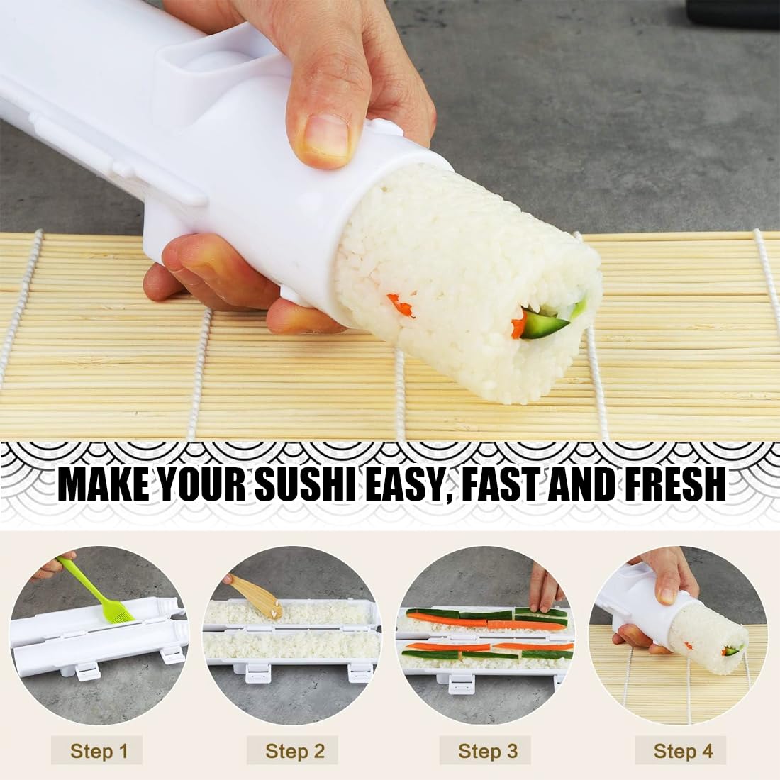 Ensemble De Fabrication De Sushis à Faire Soi-même, Machine à Rouler