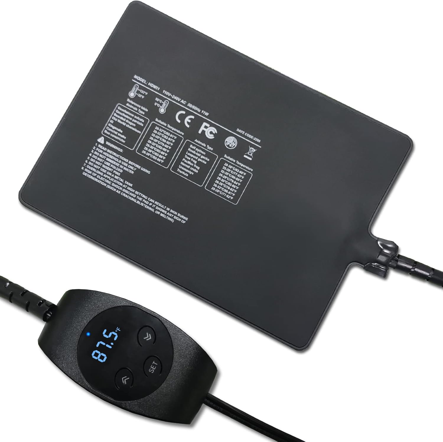 Wedoelsim Digital Reptile Heating pad with Precise