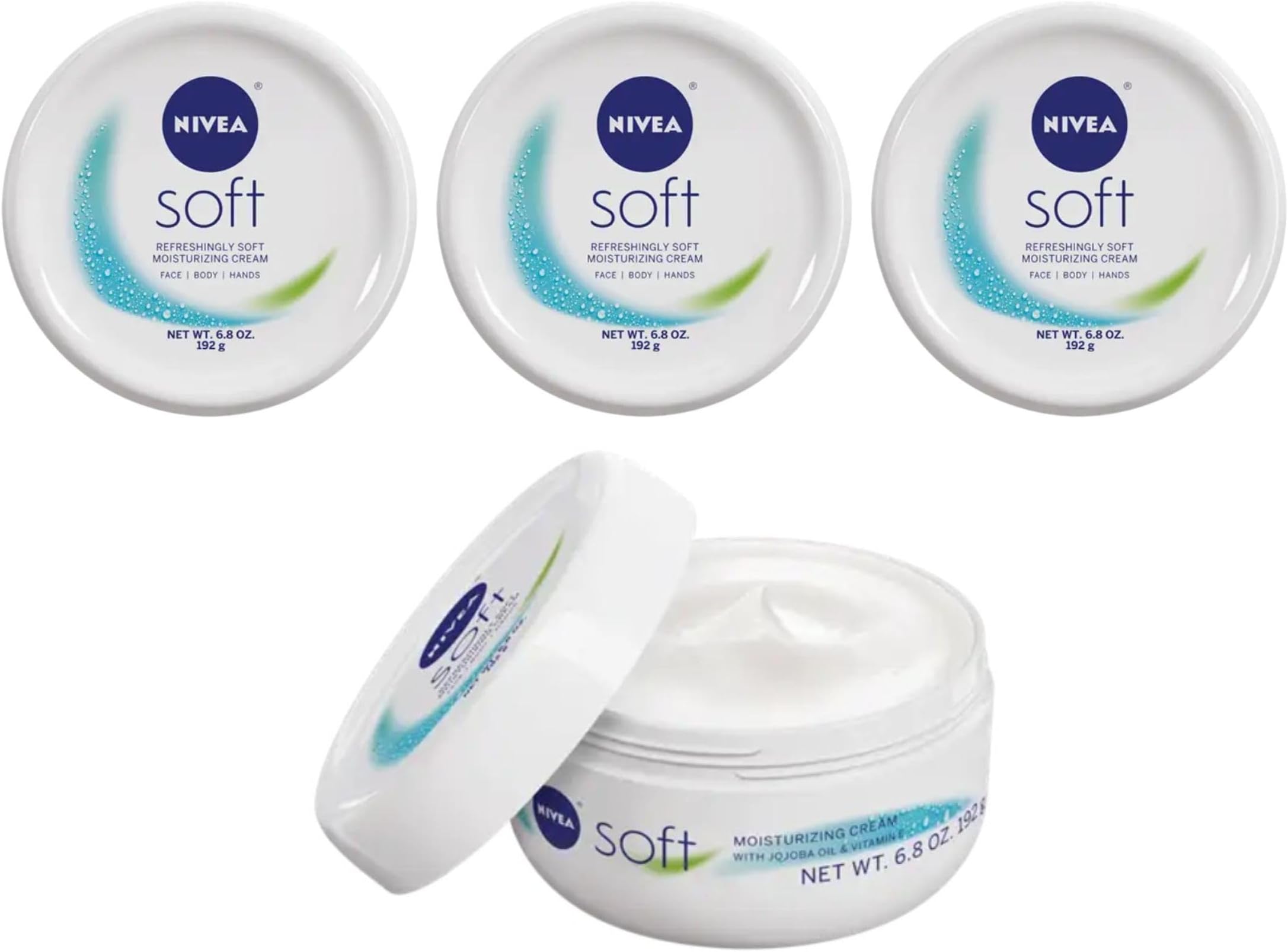 NIVEA Soft Moisturizing Creme 6.80 oz (Pack of 3)