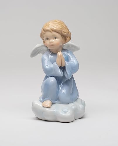 Cosmos Gifts 10424 - Figura inspiradora de porcelana fina con ángel, 4 14 pulgadas