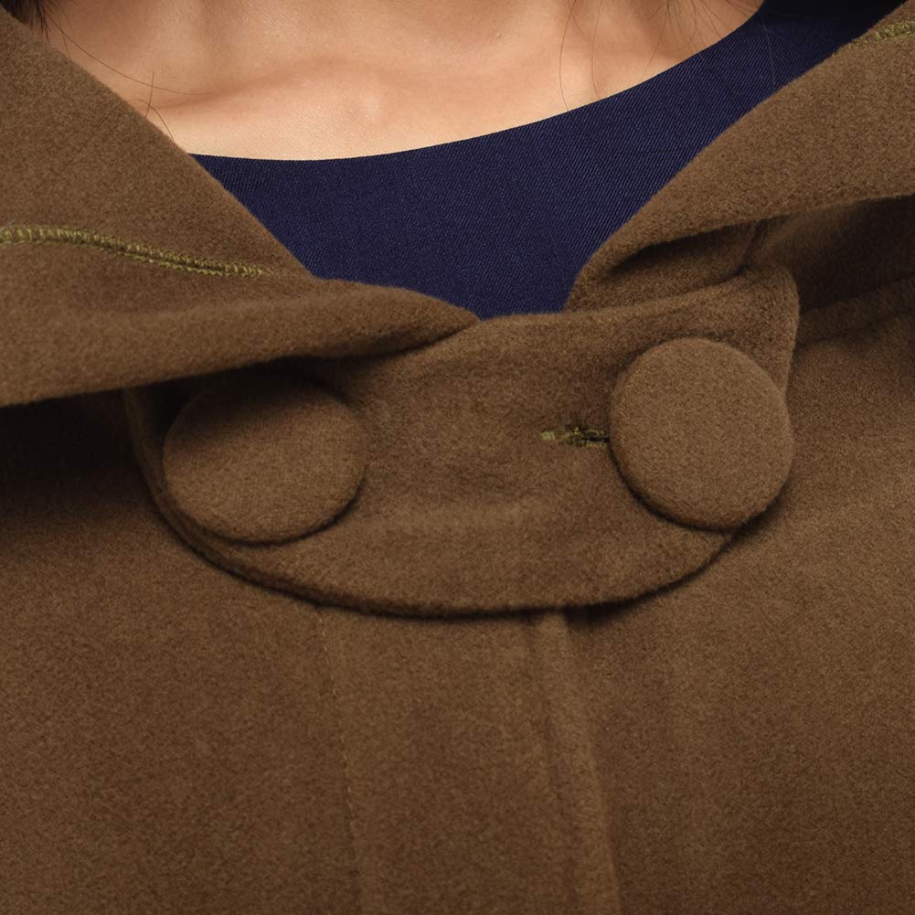 GRACEART Donna Poncho Mantella Lungo Largo alla Moda con Bottoni Cosplay Mantello