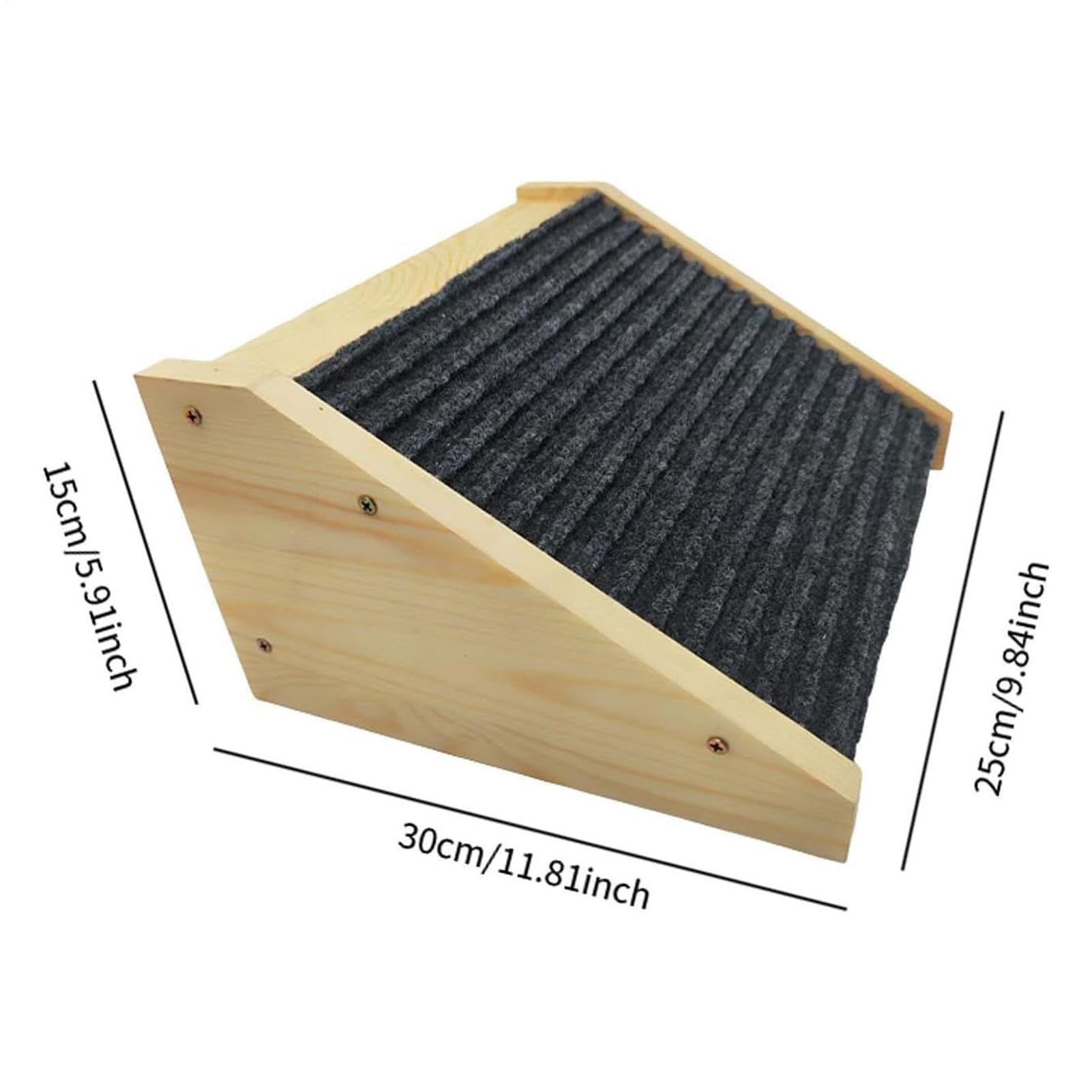 Rampa para Perros de Altura Ajustable 30 x 15 x 25 cm, rampa Plegable para Perros pequeños, rampas de Madera para Interiores y sofá, mesita de Noche, hogar, Dormitorio, Sala de Estar