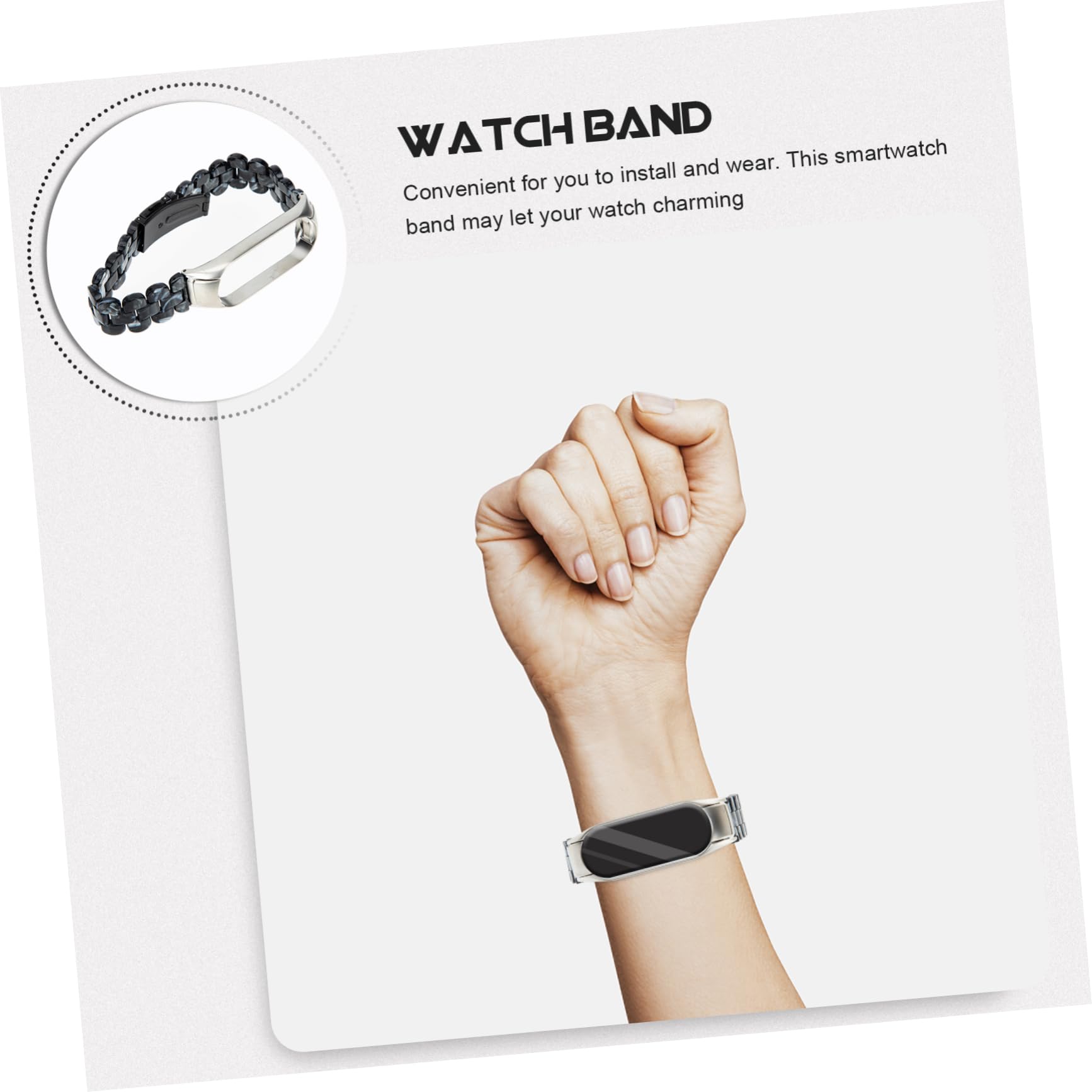 Uonlytech Lot De 5 Bracelets De Montre Élégants En Résine Avec Boucle En Acier Inoxydable Pour Femme 5/6 Pièces De Rechange