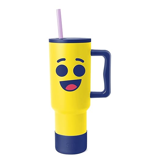 Simple Modern Tumbler with Handle and Straw Lid | Insulated Reusable Stainless Steel Water Bottle Travel Mug Iced Coffee Cup | Gifts for Women Men Him Her | Trek Collection | 40oz | Cool Mint