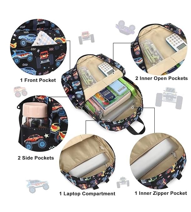 Image of BANQLYN 16-Inch Kids Backpack for Boys & Girls,Preschool Backpack for Kids Girls Small Backpack Purse Kindergarten School Book bags for Toddler Travel,Perfect for School Backpack