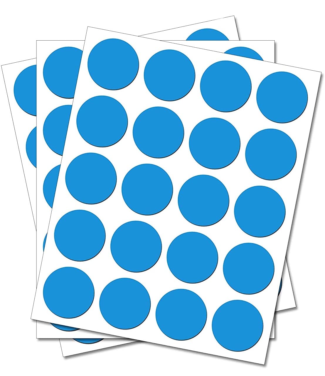 120 Round Sky Blue Circles - Removable Self Adhesive Waterproof Durable Vinyl Stickers - Digitally Cut to The Sticker Shape - Size 10mm