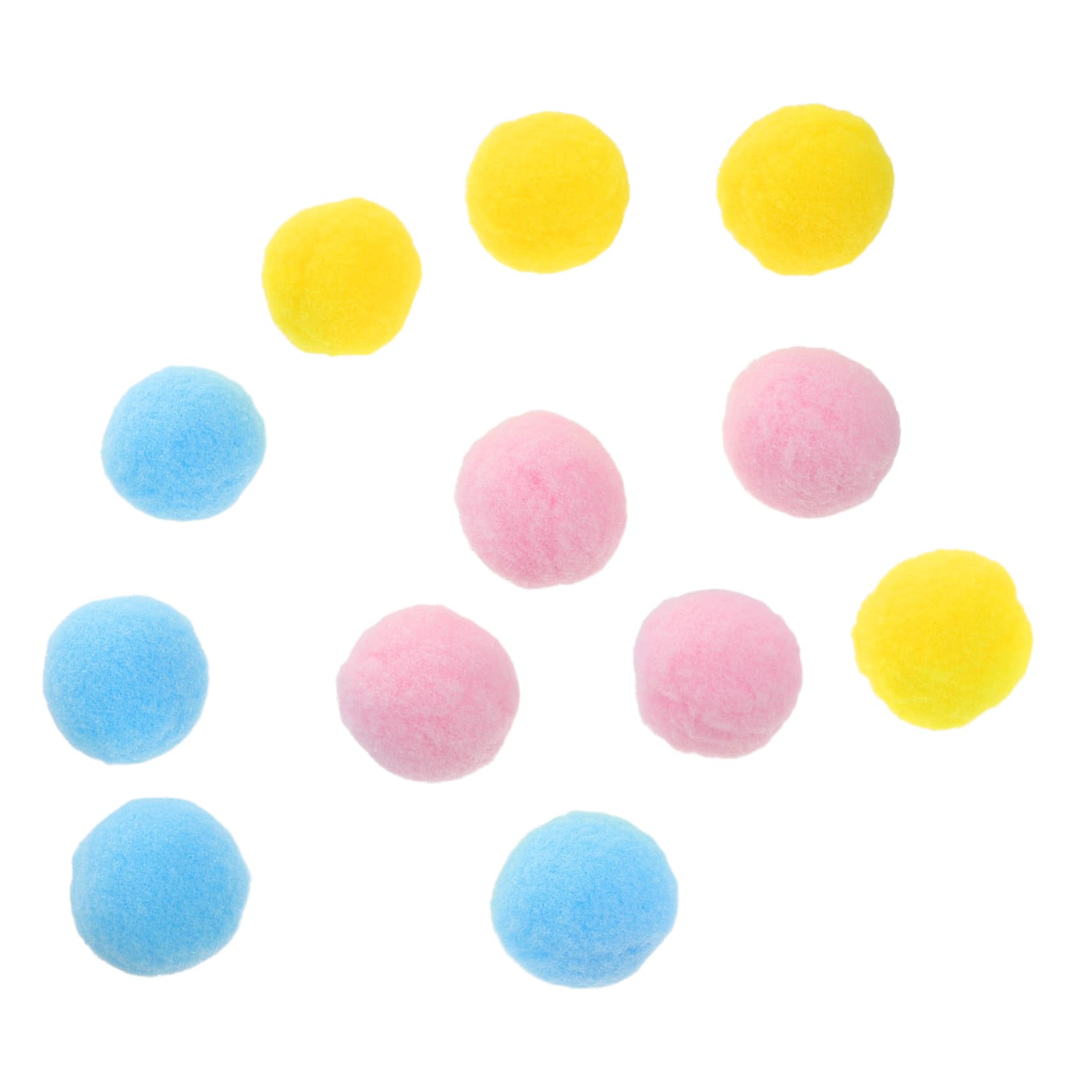 Happyyami 12Pcs Colorful Cat Ball Set Engaging Plush Balls for Indoor Kittens Promotes Activity and Alleviates Boredom for Playtime Fun and Interaction