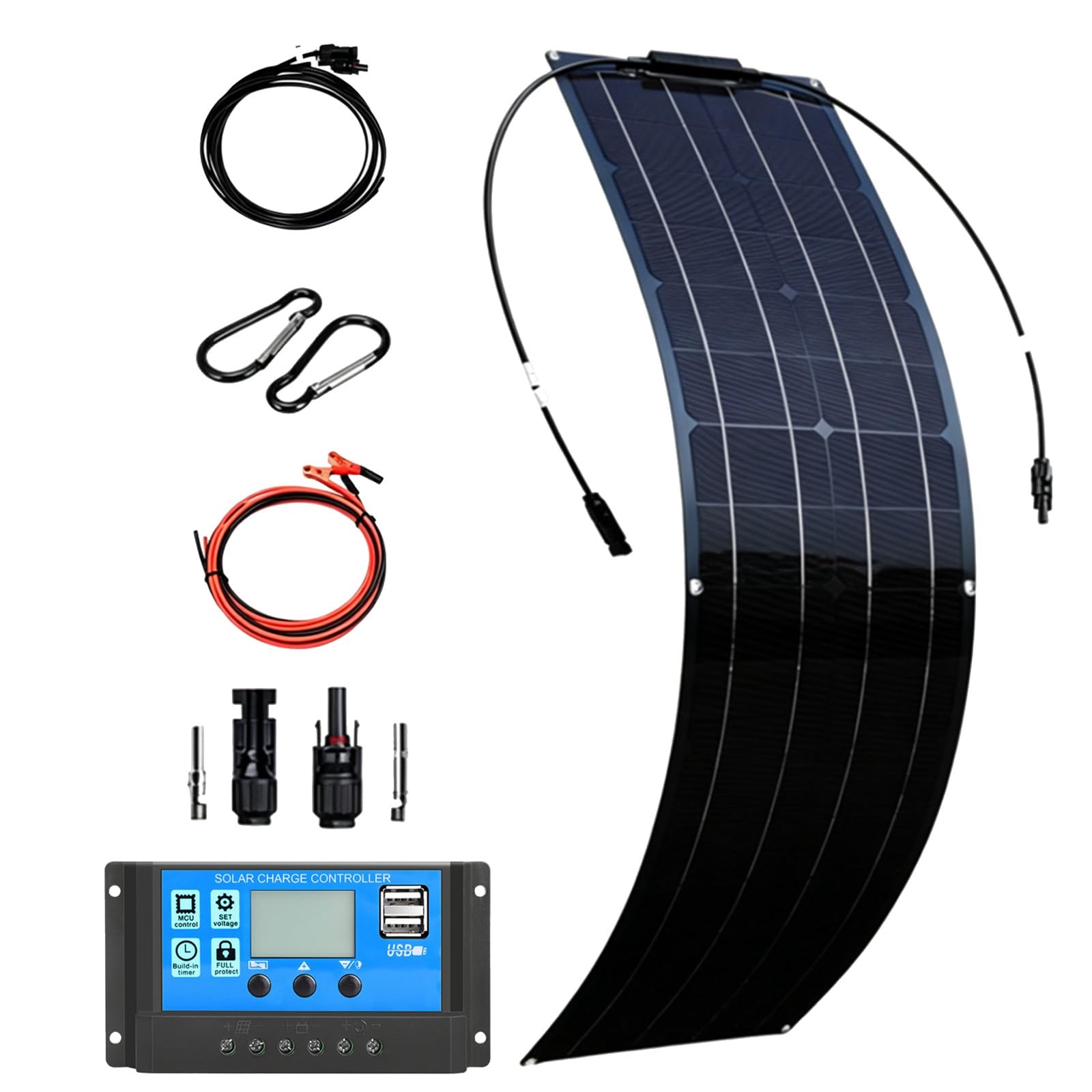 Placa Solar Flexible 200W 400W 800W Panel Solar Monocristalino Fotovoltaico